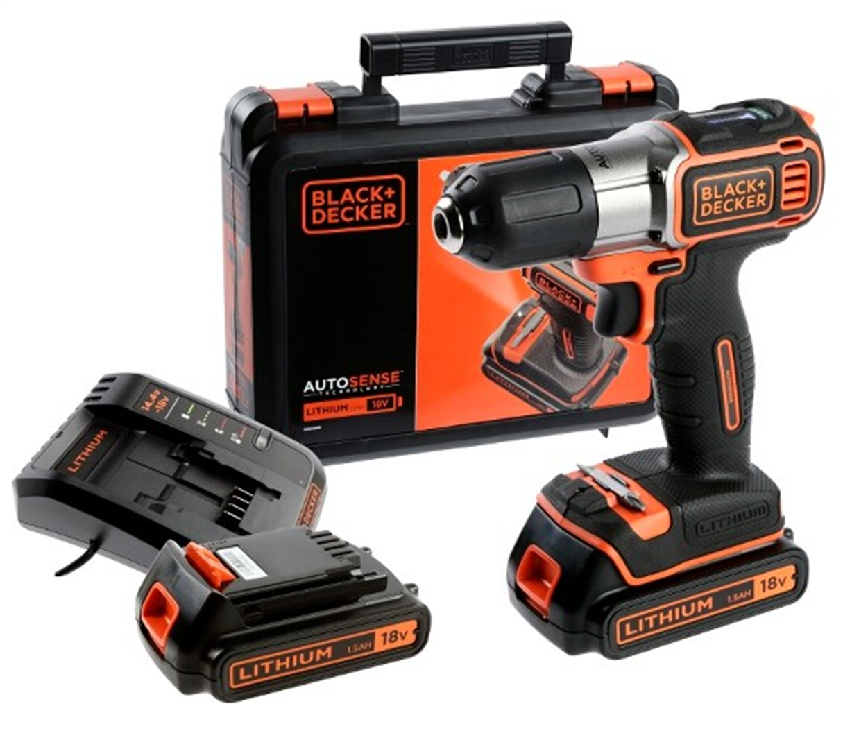 Trapano/avvitatore Autosense Black+Decker