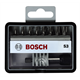 Set Robust Line di bit di avvitamento S Extra Hard, 8 +1 pz. Bosch 2607002562