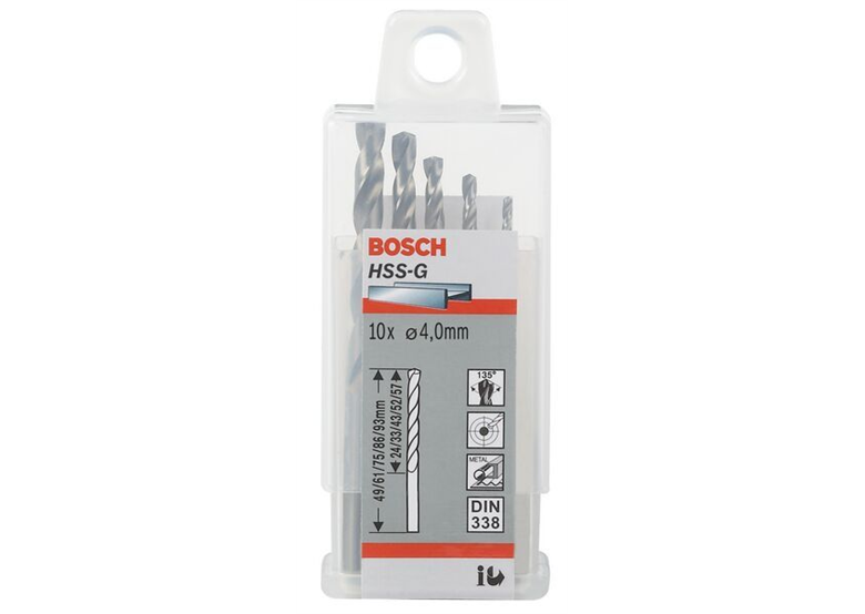 Punte per metallo HSS-G, DIN 338 Bosch 2608585471