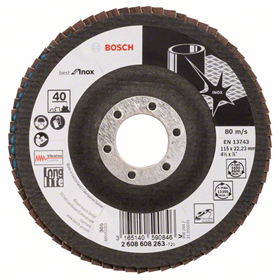 Foglio abrasivo per lavigatrici a deltaX581, Best for Inox Bosch 2608608263