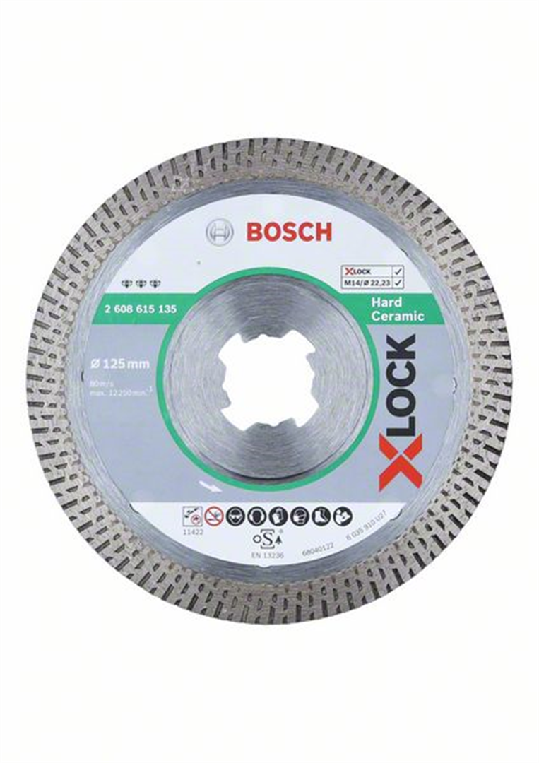 Disco diamantato X-Lock 125mm Bosch Best for Hard Ceramic 