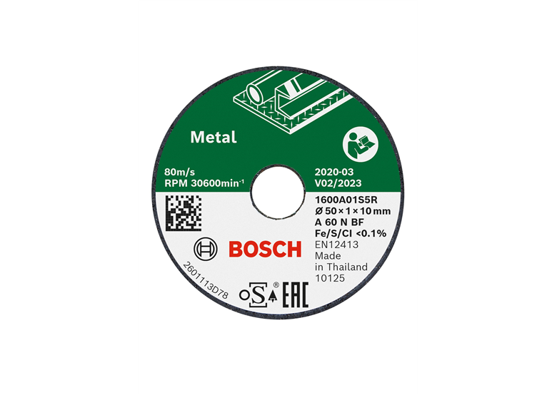 Disco da taglio 50x10mm, 3pz Bosch Expert for Inox