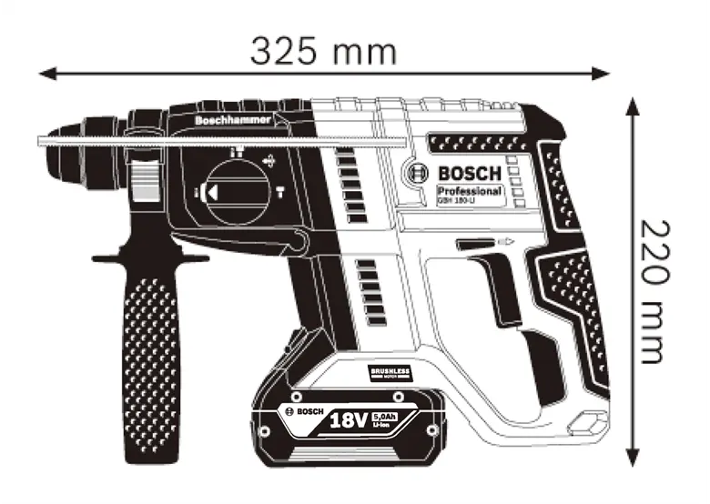 Bosch Professional 18V System utensile rotativo …