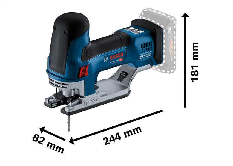 Seghetto alternativo in valigetta L-BOXX Bosch GST 18V-155 SC 