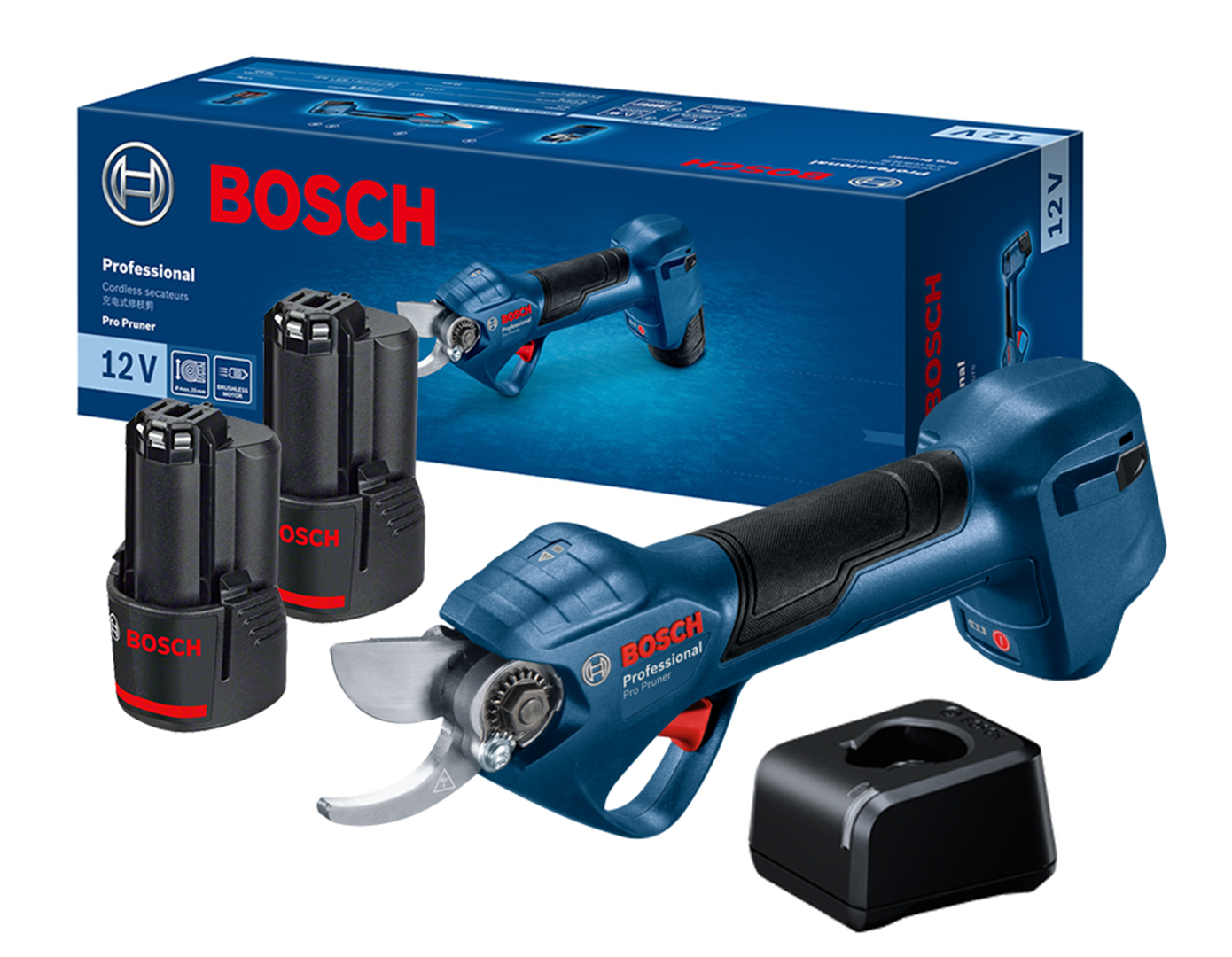 Cesoie a batteria Bosch Pro Pruner 2x3,0Ah 