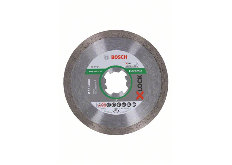 Disco diamantato X-Lock 115mm Bosch Standard for Ceramic