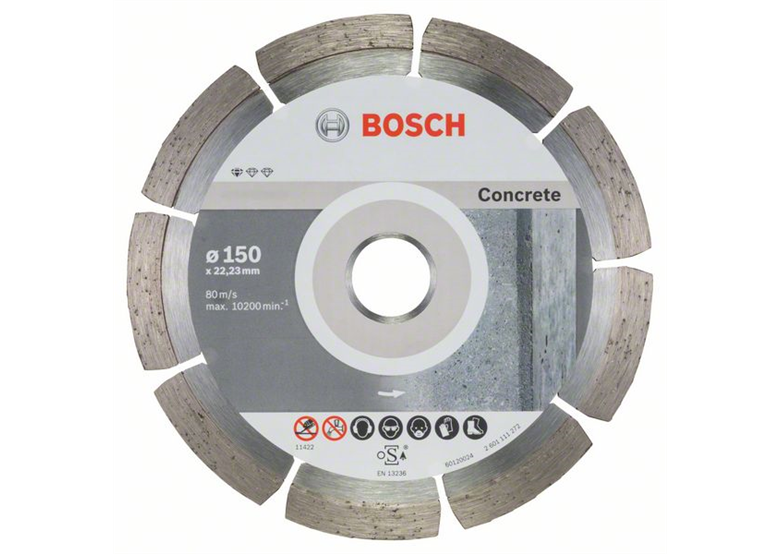 Disco di taglio diamantato 150mm Bosch Standard for Concrete