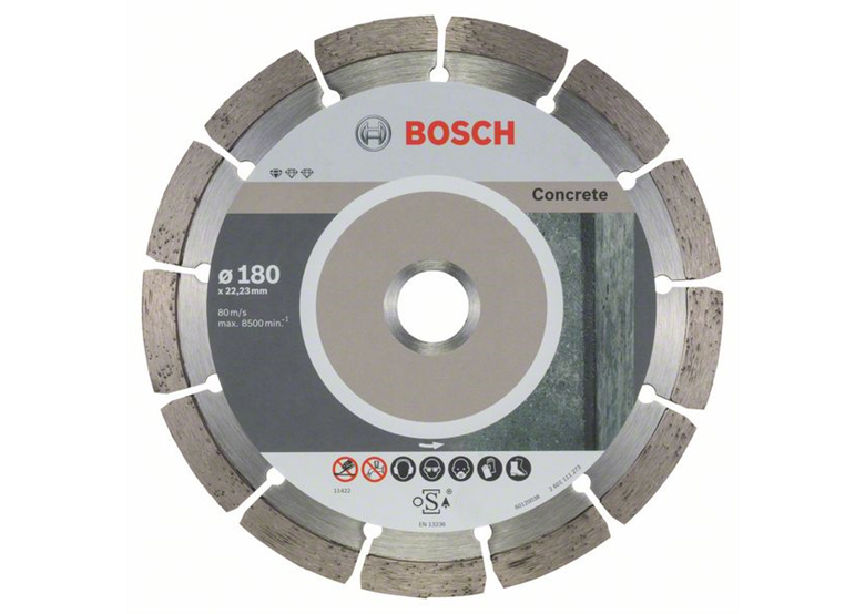 Disco di taglio diamantato 180mm Bosch Standard for Concrete