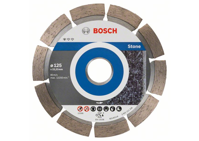 Disco di taglio diamantato 125mm Bosch Standard for Stone