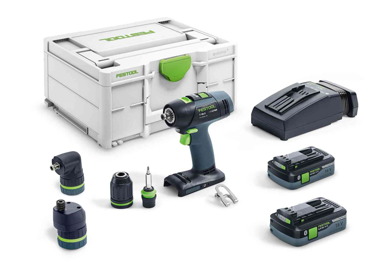 Trapano avvitatore Festool T 18+3 HPC4,0 I-Set