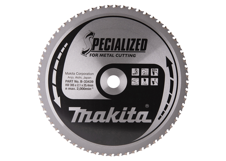 Disco del cambio 305x2,1x25,4 mm Makita B-33439