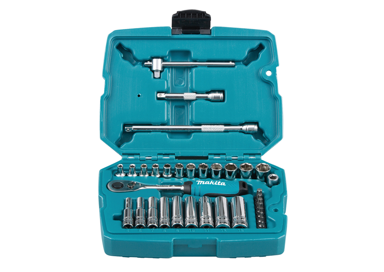 Set di chiavi a bussola da 1/4", 34 pezzi. Makita B-65567