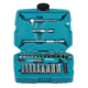 Set di chiavi a bussola da 1/4", 34 pezzi. Makita B-65567