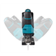 Seghetto alternativo Makita XGT JV002GD201 2x2,5Ah MAKPAC 3