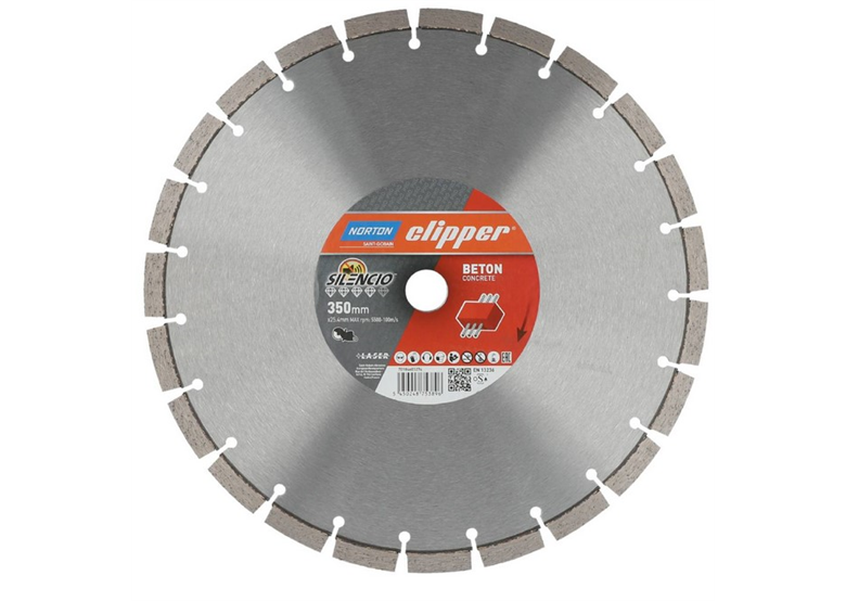 Disco diamantato 350x25,4mm Norton Clipper PRO Beton Silencio