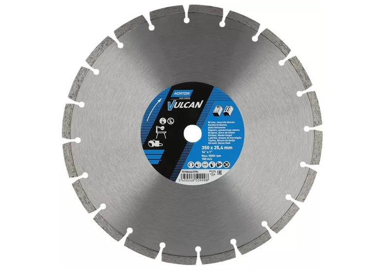 Disco diamantato 350x25,4mm Norton Vulcan Universal