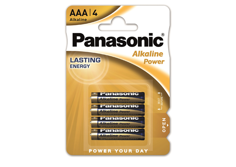 Batteria alcalina AAA/AM 4, 4 pz. Panasonic ALKALINE