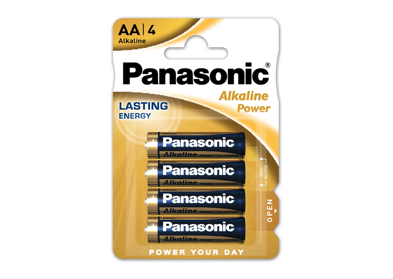 Batteria alcalina AA/AM 3, 4 pz. Panasonic ALKALINE