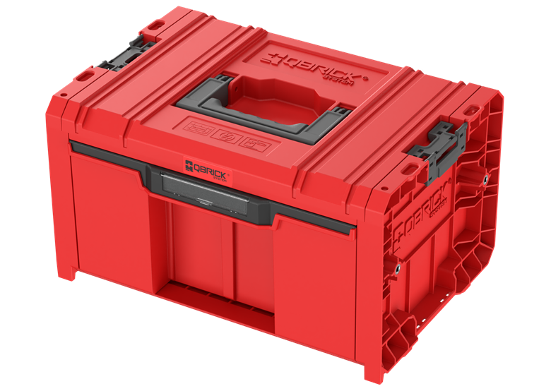 Scatola con cassetto Qbrick System PRO 2.0 DRAWER 1 TOOLBOX BASIC RED Ultra HD Custom