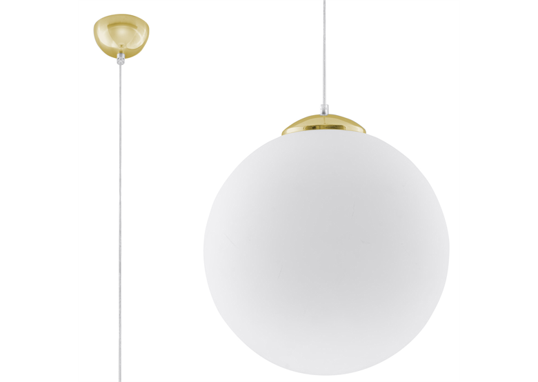 Lampada a sospensione UGO 40 dorata Sollux Lighting French Sky