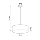 Lampada a sospensione ARENA 35 grigio Sollux Lighting Spanish Orange