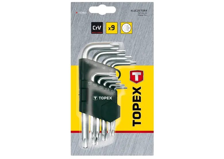 Chiavi torx T10-T50 9pezzi Topex 35D960