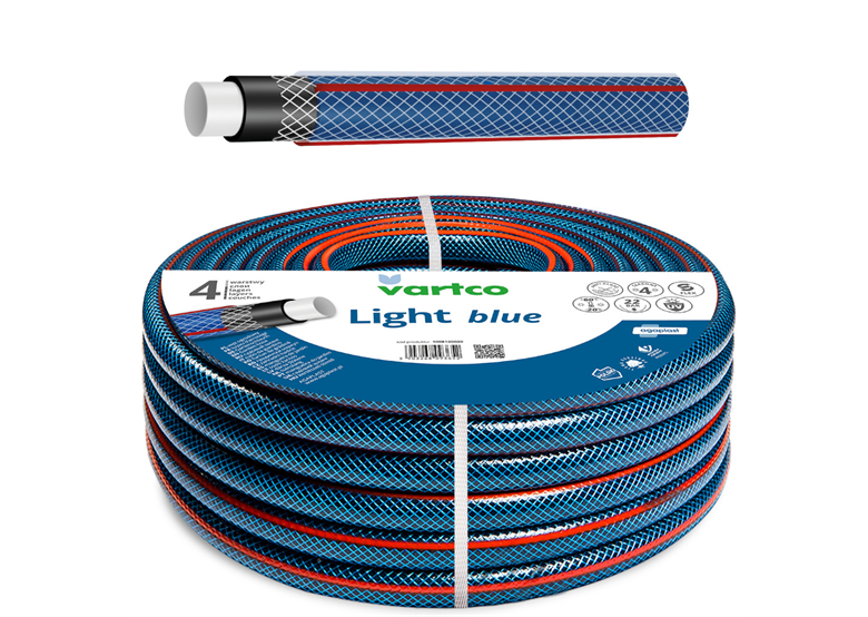 Tubo da giardino 1/2" 30 m a 4 strati Vartco LIGHT BLUE 1008120030