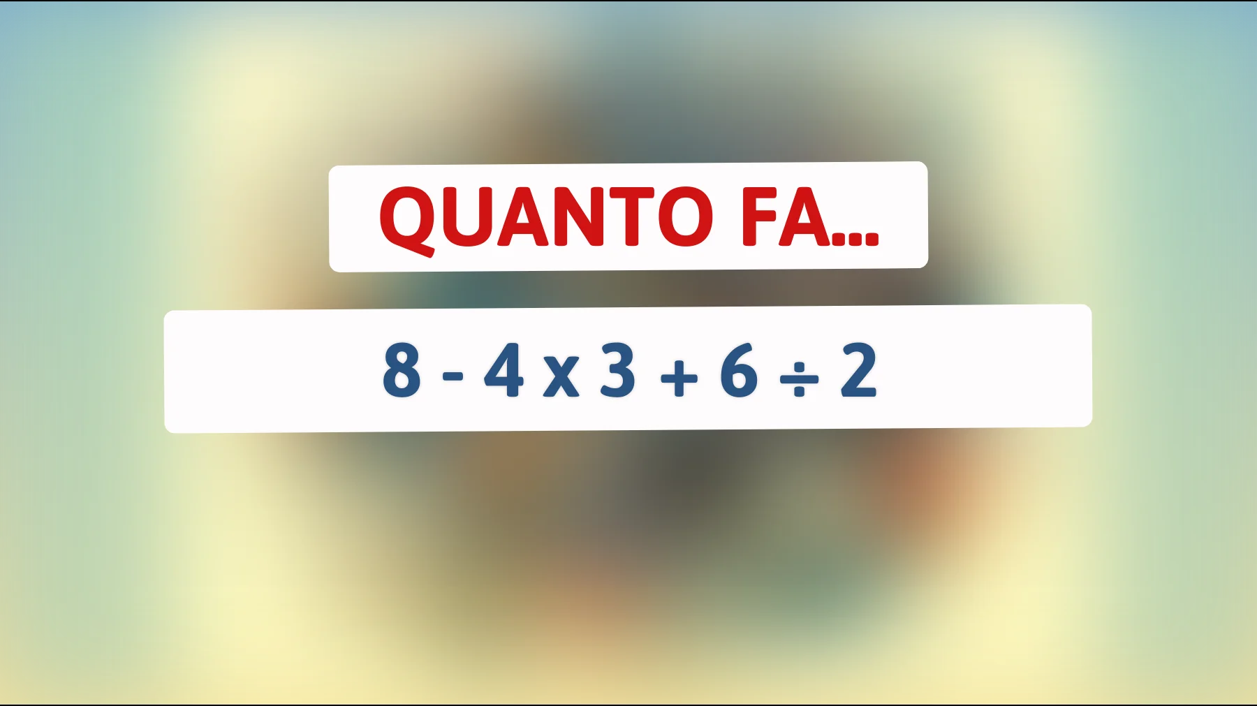 Pensi di essere un genio della matematica? Soltanto il 2% delle persone riesce a risolvere questo rompicapo matematico! Riuscirai a sfidare le aspettative?"