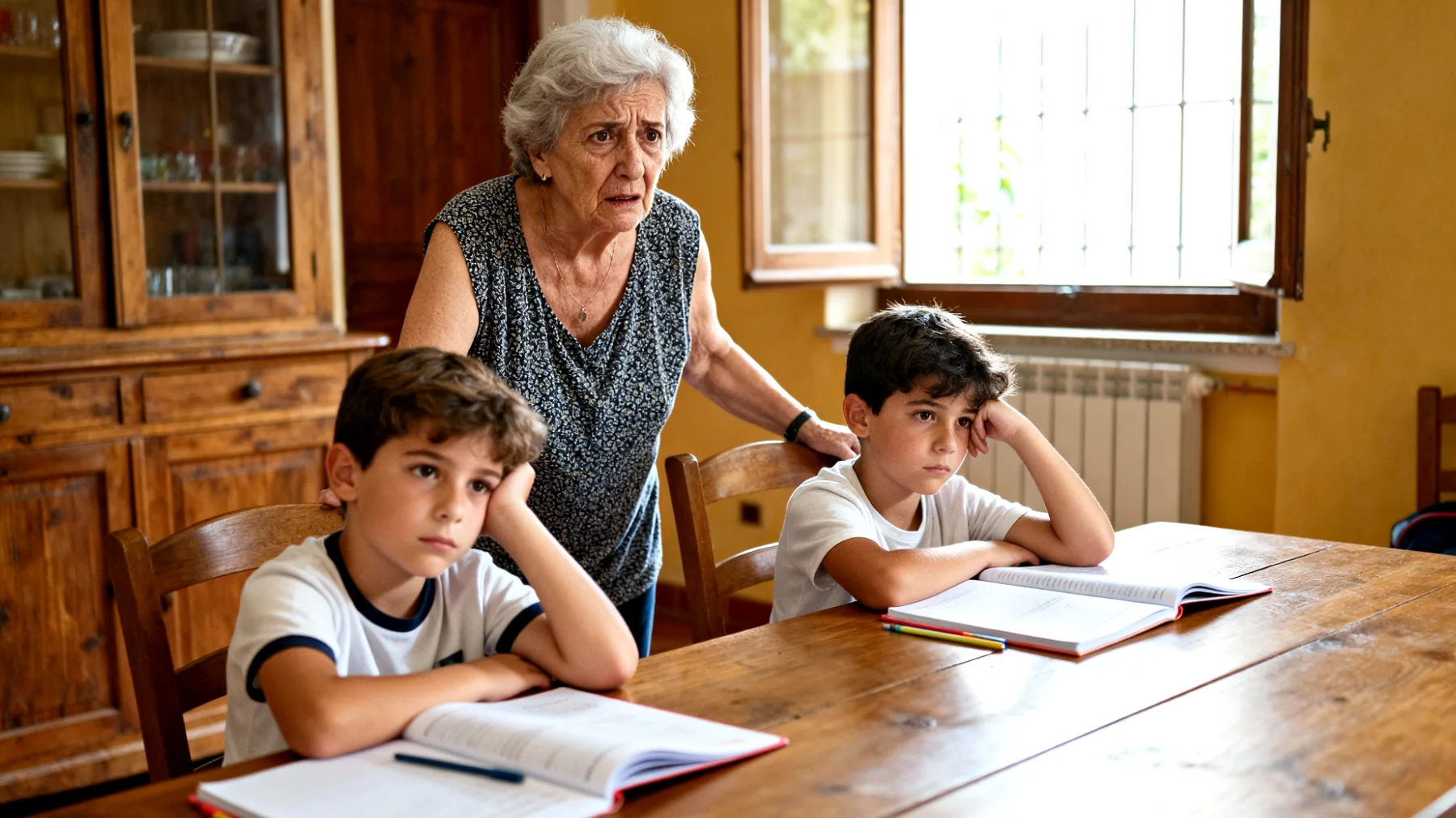 Nonna preoccupata perché i nipoti bambini mostrano scarso interesse per lo studio e poca motivazione scolastica durante il tempo trascorso insieme"